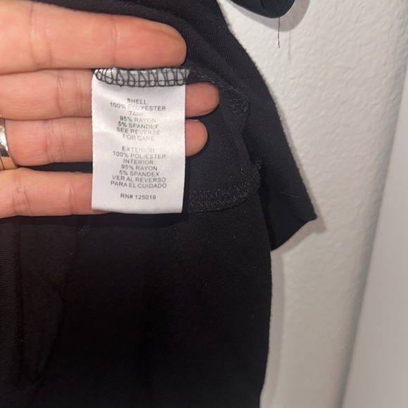 Black Joseph A blouse size medium cotton tank with sheer lining fabric - Picture 8 of 9